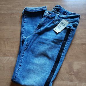 NWT Lucky Lolita low rise skinny jeans w/side stripe 0/25